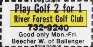 River Forest Golf Course - Sep 23 1983 Ad